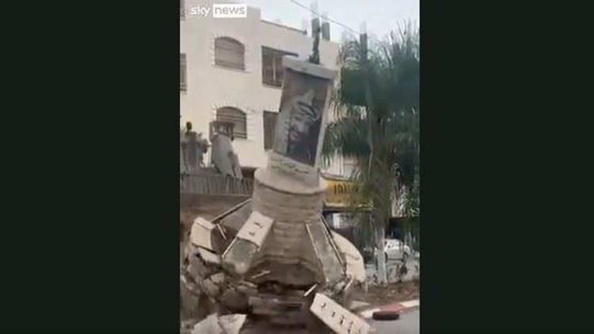 Így dózerolták le Jasszer Arafat emlékművét Ciszjordániában (VIDEÓ)