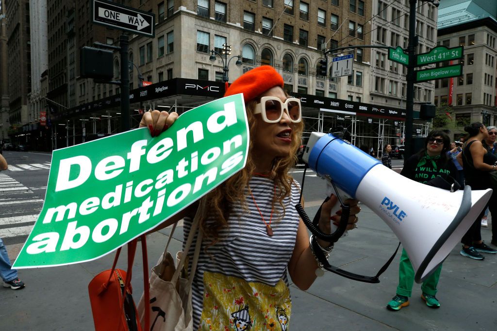 Protesters Rally For Abortion Rights In New York City