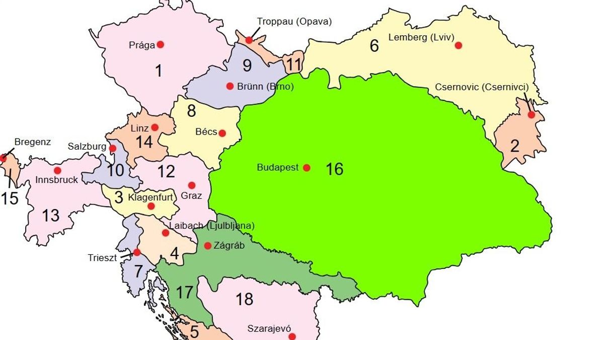 Gyorsan bejárta a sajtót az orosz tévécsatornán elhangzott elképzelés az Osztrák-Magyar Monarchia újjáélesztéséről