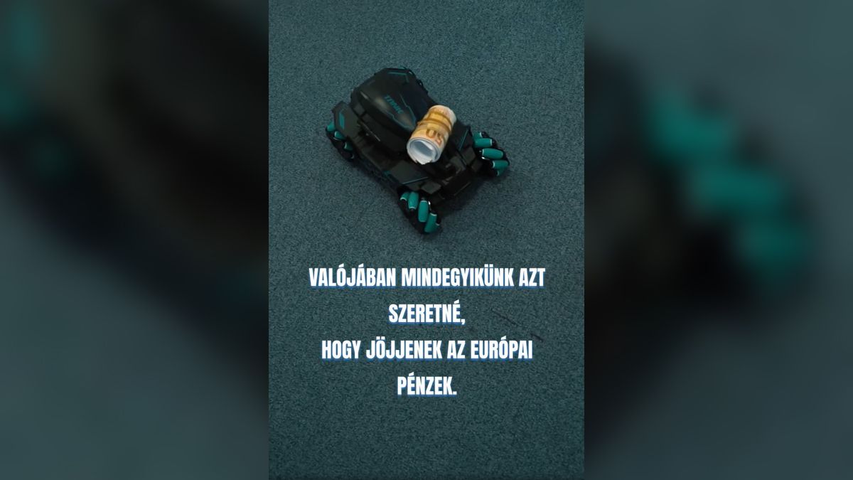 Távirányítós kisautóval magyaráz uniós pénzekről Gyurcsány Ferenc