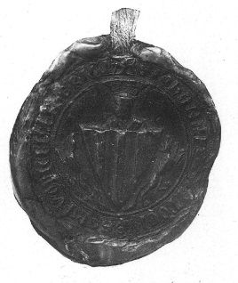 Kőszegi Iván szlavón báni pecsétje 1285-ből