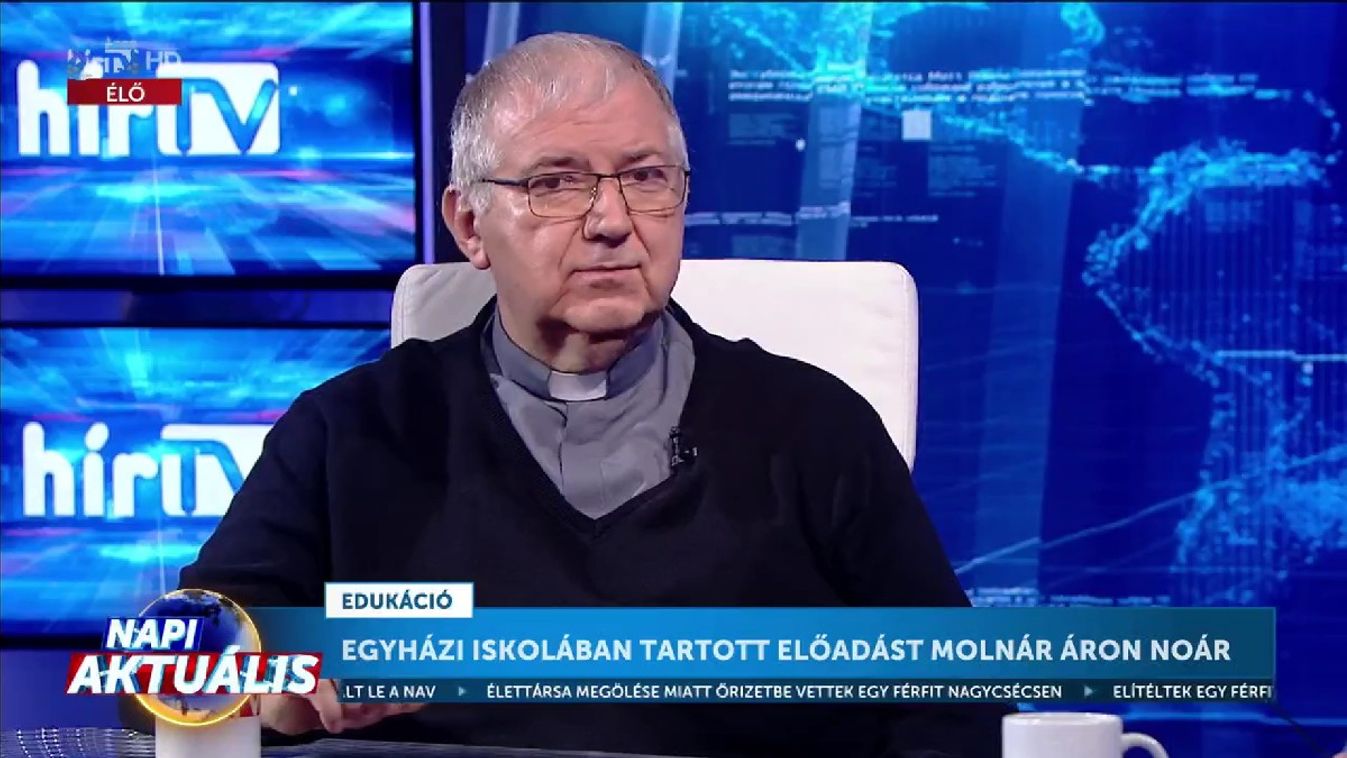 Pajor András zuglói plébános a Hír TV-ben