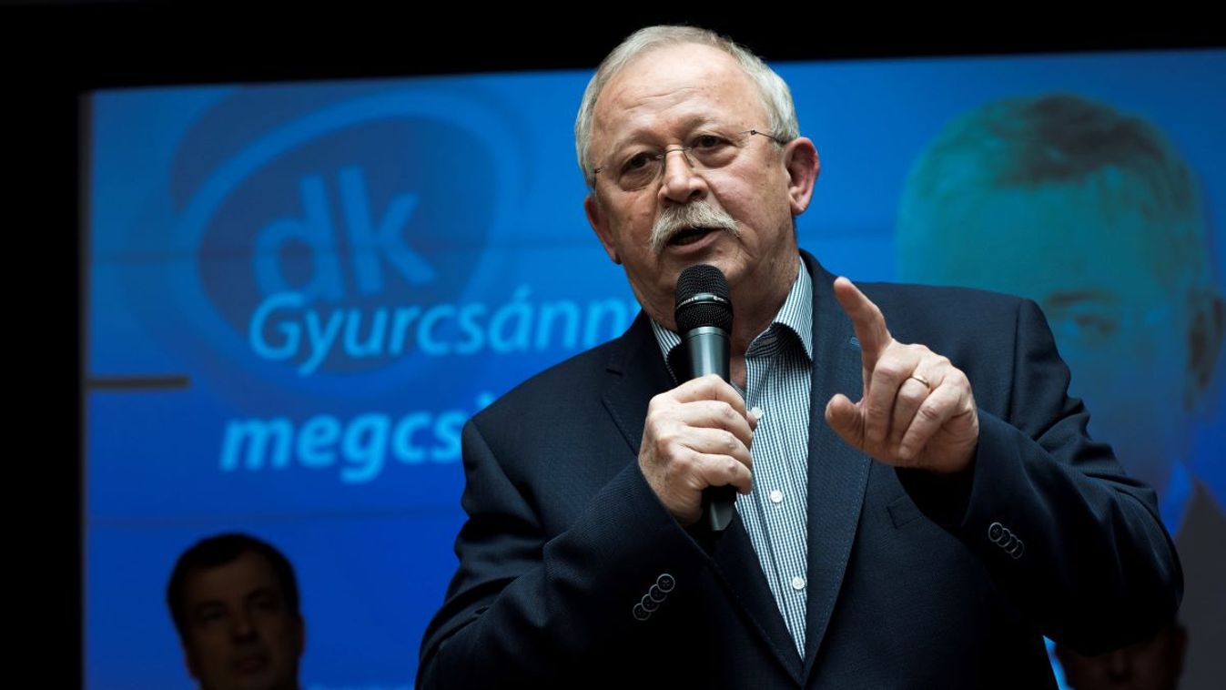 Kuncze Gábor, a Szabad Demokraták Szövetségének (SZDSZ) volt elnöke Gyurcsány Ferenc, a Demokratikus Koalíció (DK) elnöke lakossági fórumán a budapesti K11 Művészeti és Kulturális Központban 2018. március 27-én.