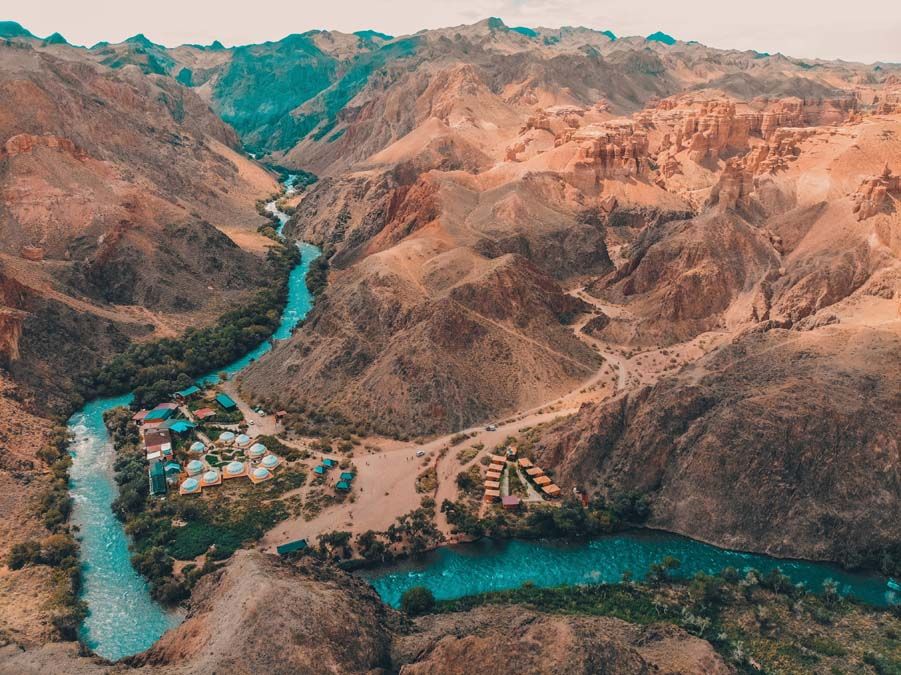 Charyn,River,From,Above,,Kazakhstan,,Charyn,Canyon