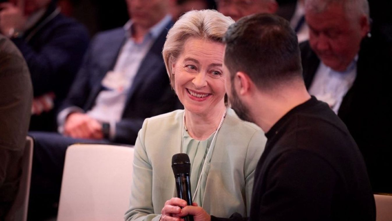 Davosban beszélgetett Ursula von der Leyen és Volodimir Zelenszkij.