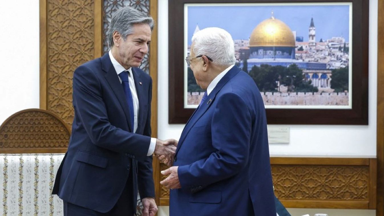 Antony Blinken találkozott Mahmúd Abbász palesztin elnökkel.