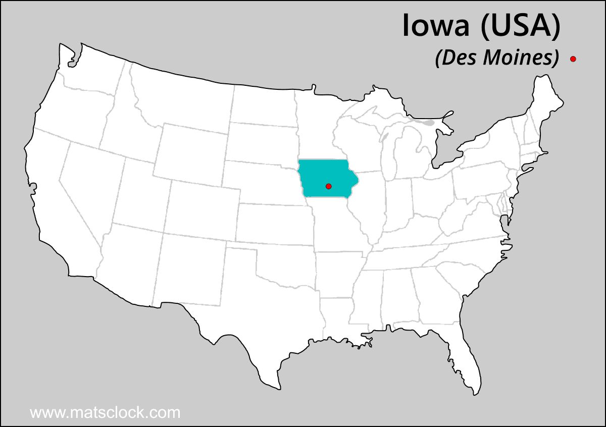 Iowa állam az Egyesült Államokon belül