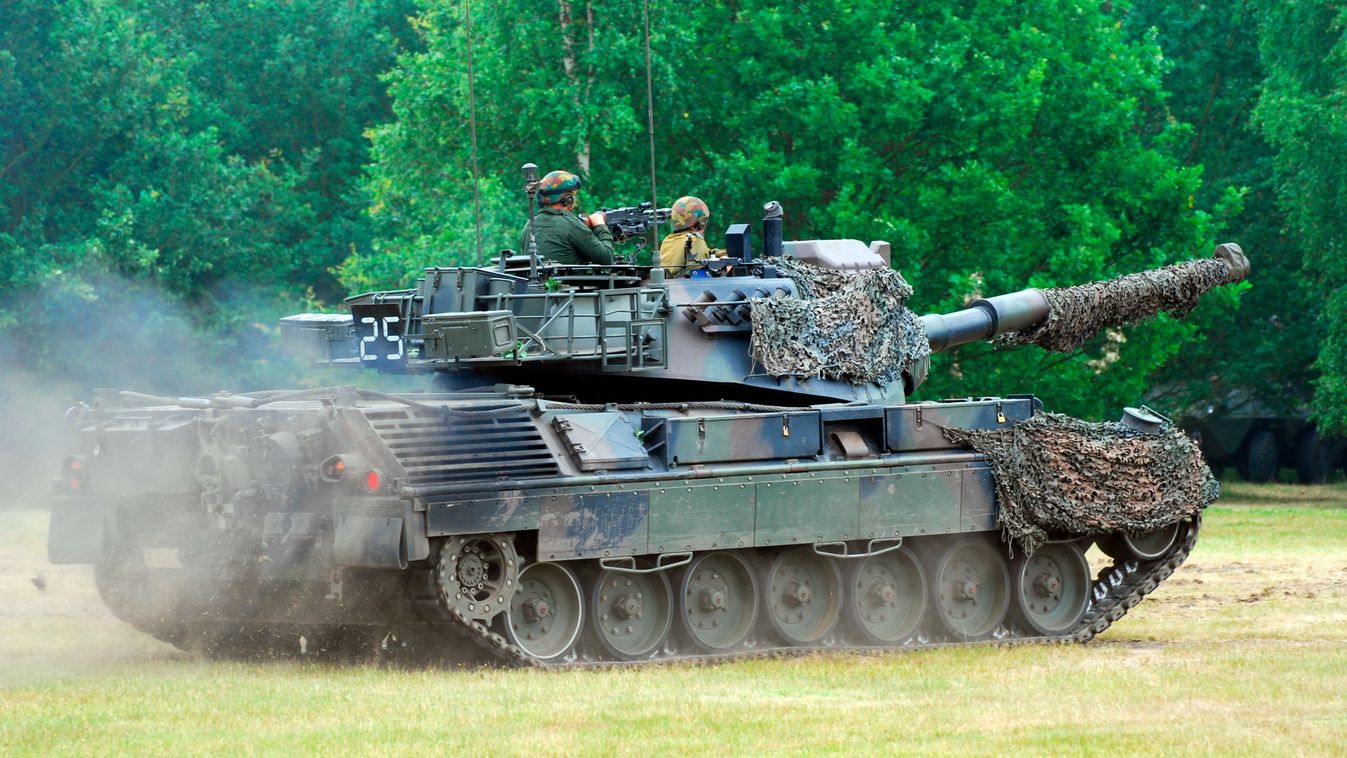 The Leopard 1A5 main battle tank.