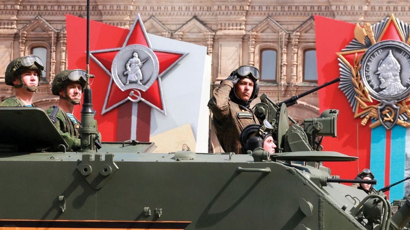 Military parade of the Russian army on Red Square in Moscow on May 9, 2023.