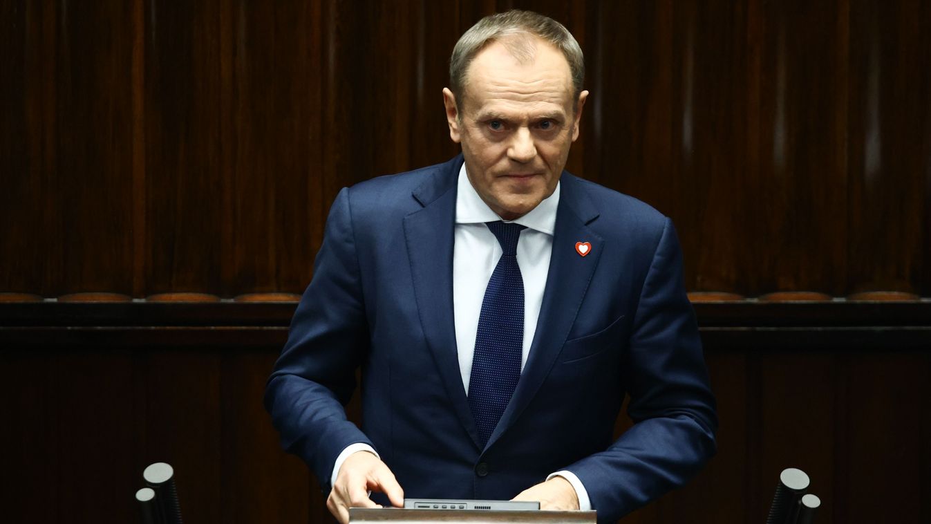 Donald Tusk Delivers His Programme Speech At Polish Parliament