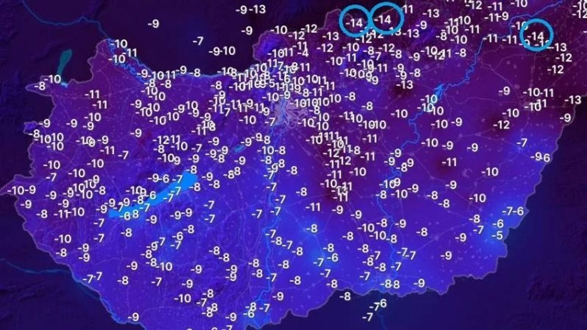 Az idei tél leghidegebb éjszakáján vagyunk túl