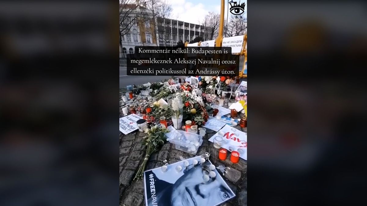 „Kit fog legközelebb megölni Putyin?” – a budapesti orosz nagykövetségnél is megemlékeztek Navalnijról (VIDEÓ)
