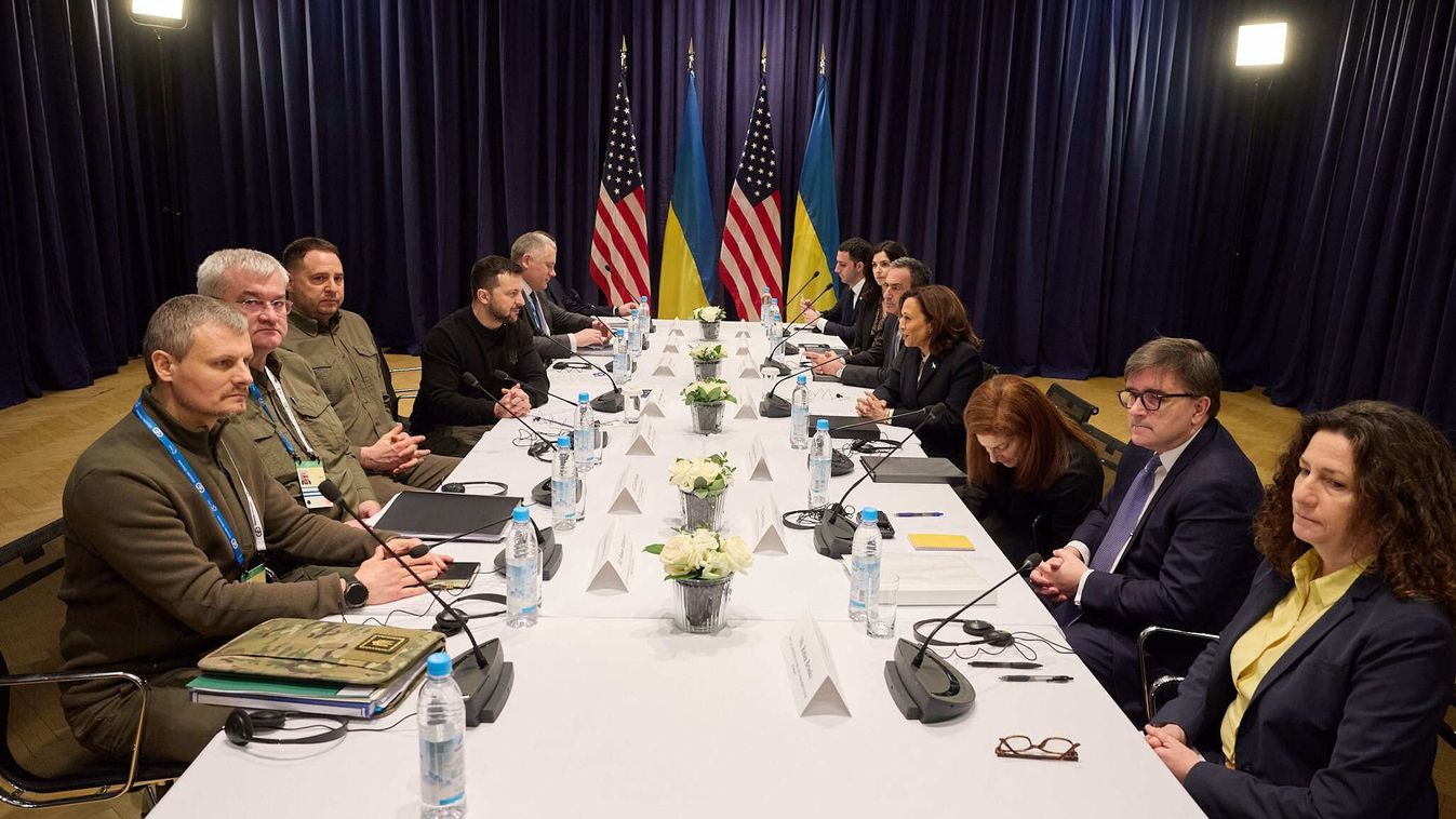 US Vice President Kamala Harris - Volodymyr Zelenskyy meeting in Munich