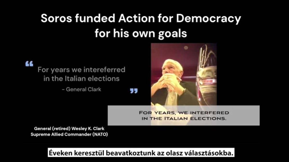 Az egykori NATO-főparancsnok újabb leleplező részleteket osztott meg Sorosék beavatkozásairól (VIDEÓ)