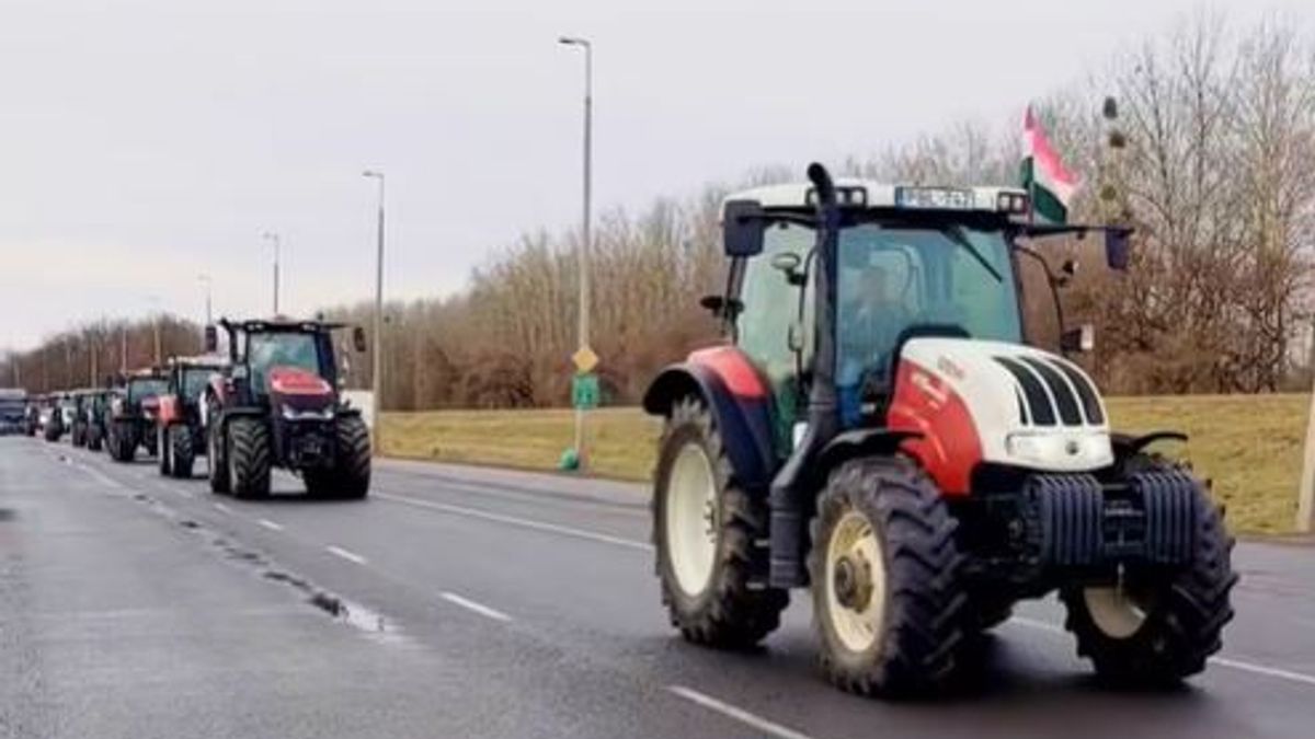 Kiállnak a gazdák a magyar kormány mellett, megkezdődött a MAGOSZ tüntetése (Videó)