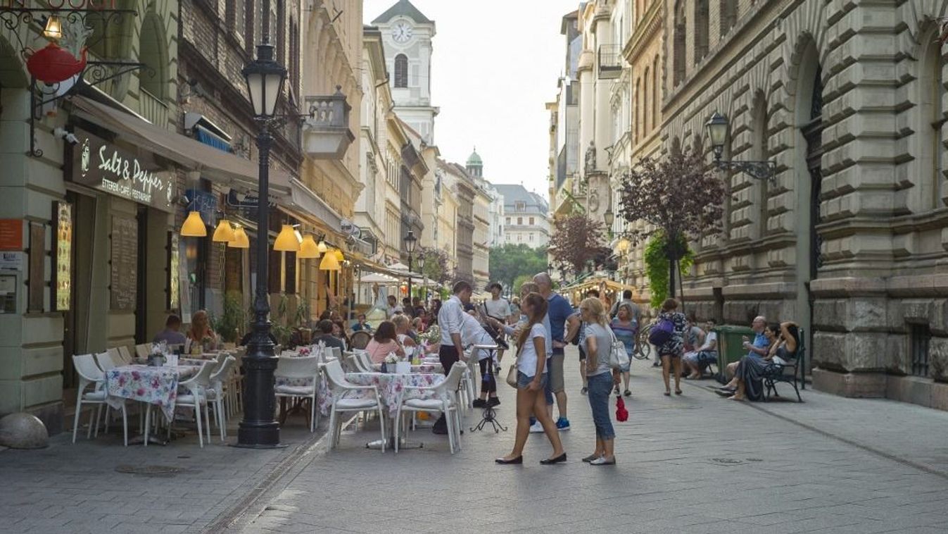 Vaci Utca Street In Budapest