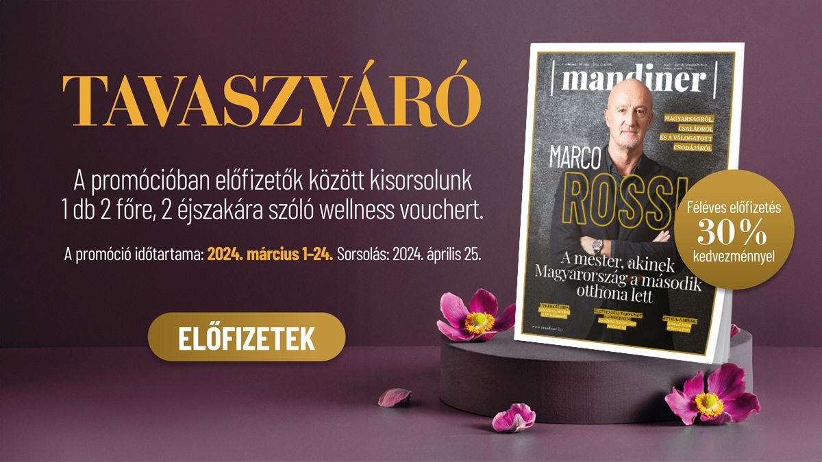 Fizessen elő most 30% kedvezménnyel a féléves Mandinerre és wellness-hétvégét nyerhet!