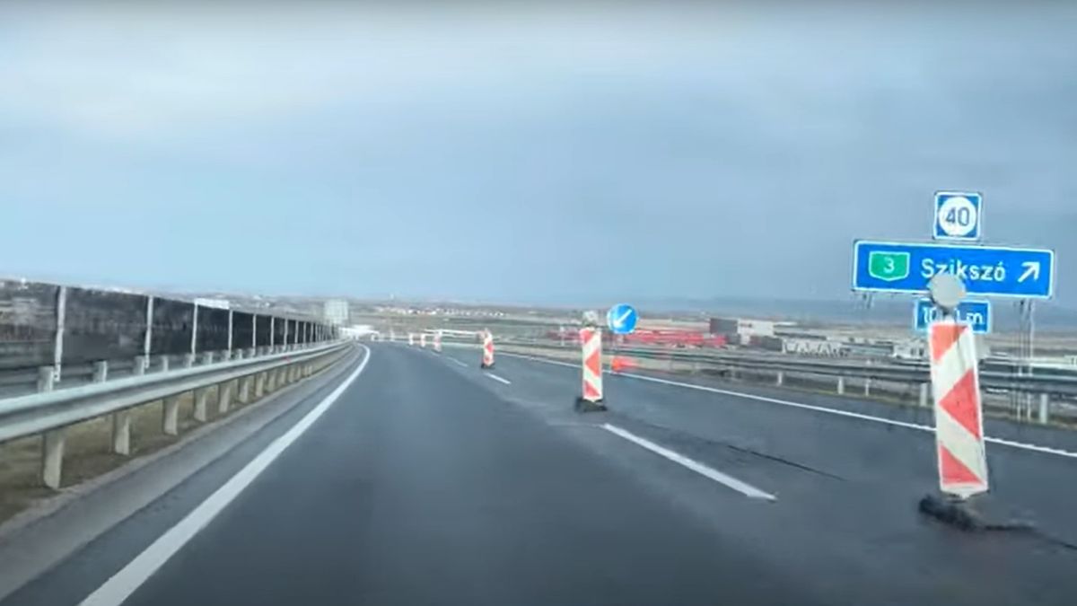 Magyarázkodik a Strabag, miért kellett lezárni a két éve átadott autópályát (VIDEÓ)