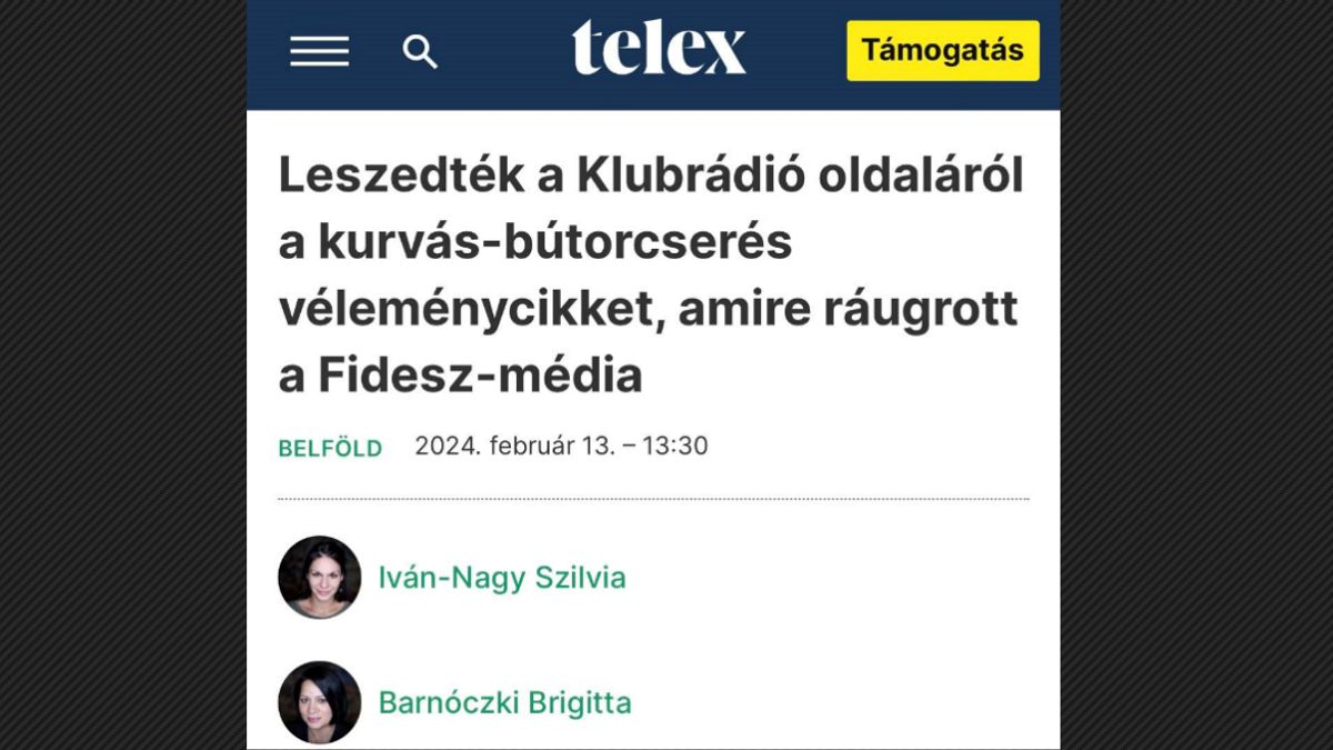 Kevés ízléstelenebb címet és cikket olvastam annál, mint amit a DK-közeli Telex ma produkált
