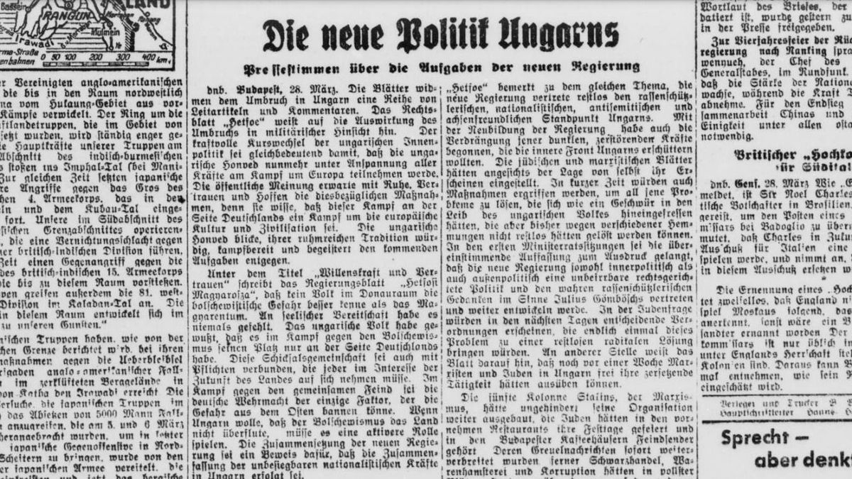 „Magyarország az európai zsidóság menedéke lett” – így írtak a náci lapok hazánkról – Mandiner