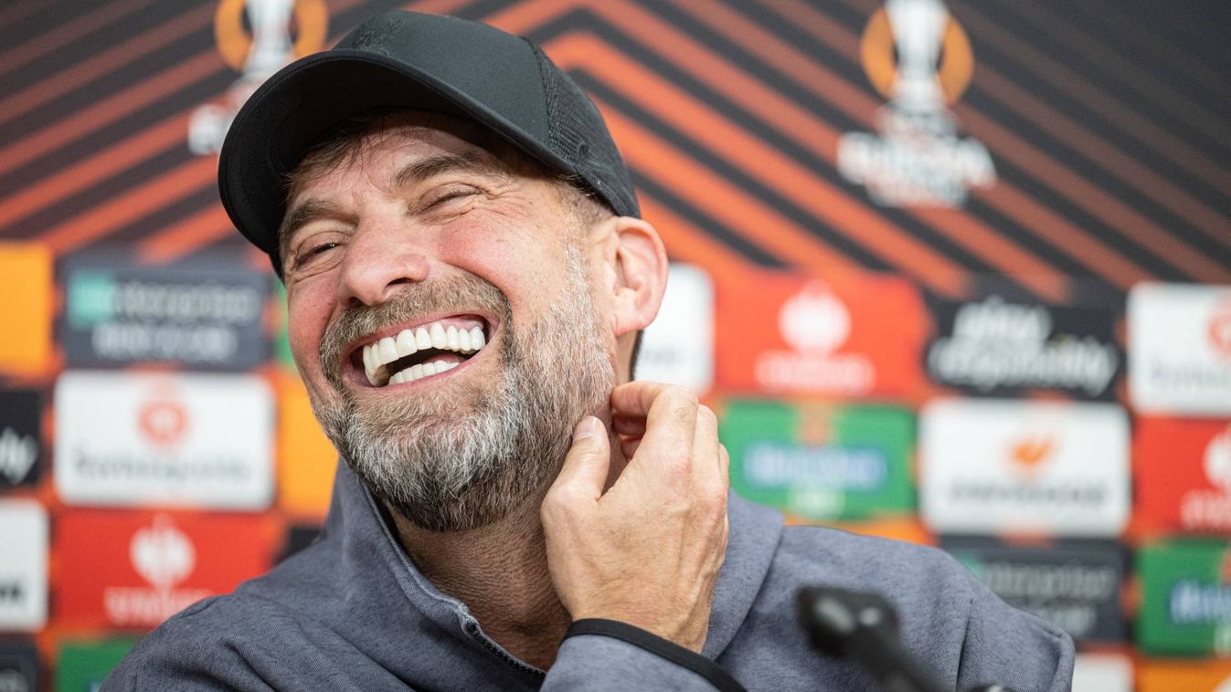 Liverpool's German manager Jurgen Klopp addresses a press conference on March 6, 2024 in Prague on the eve of the UEFA Europa League football match between Liverpool and AC Sparta Prague.