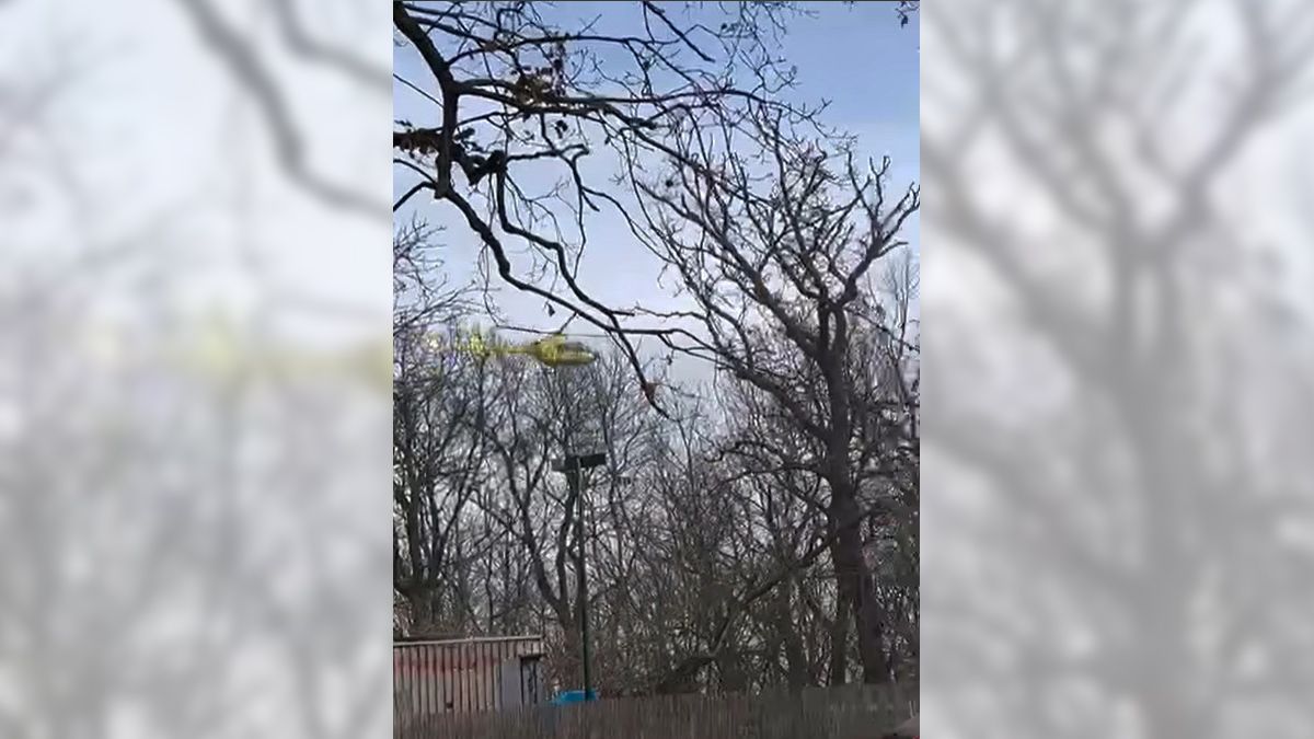 Mentőhelikopter érkezett a lángoló visegrádi hotelhez (VIDEÓ)