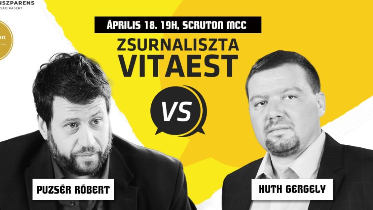 Nagy szócsata van a levegőben: Puzsér Róbert Huth Gergellyel fog összecsapni