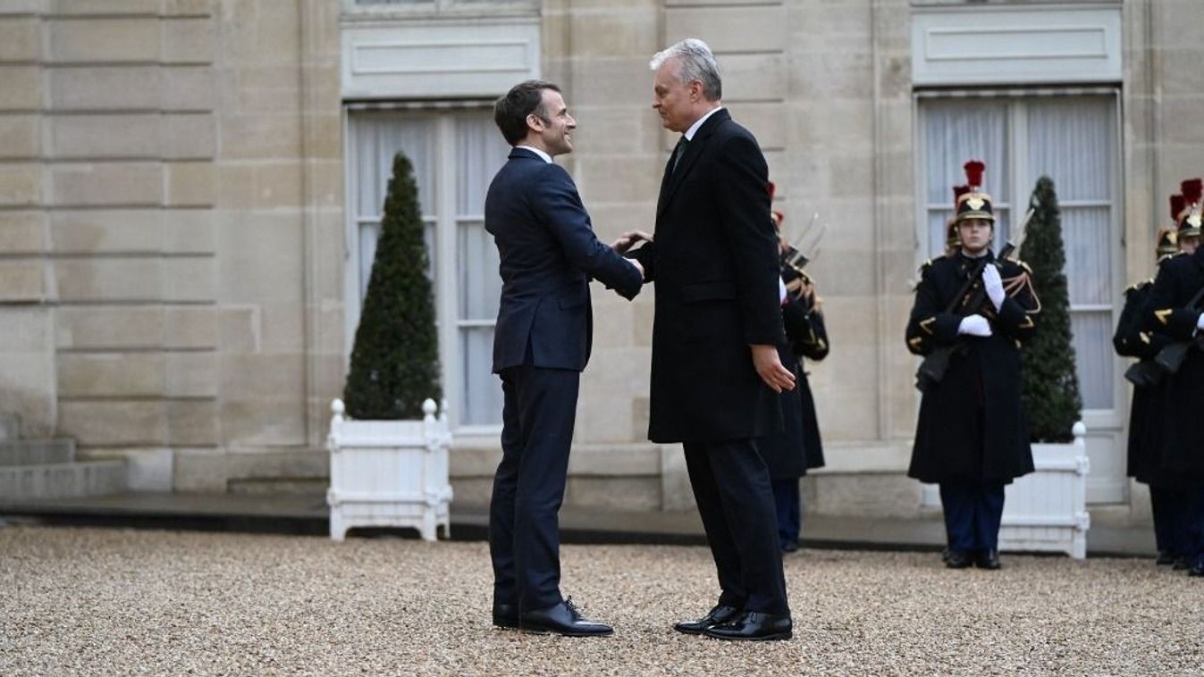 Meeting With The French President Emmanuel Macron And The Lithuania's President Gitanas Nauseda