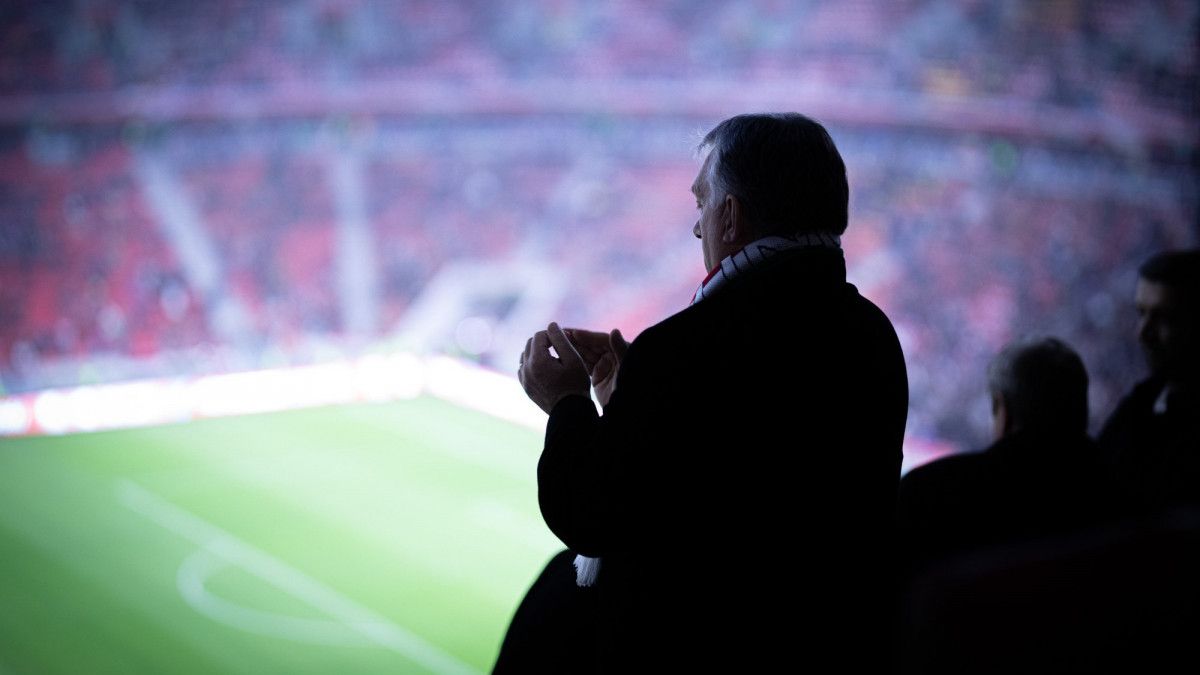 Így örült a magyar győzelemnek a Puskás Arénában Orbán Viktor (VIDEÓ)