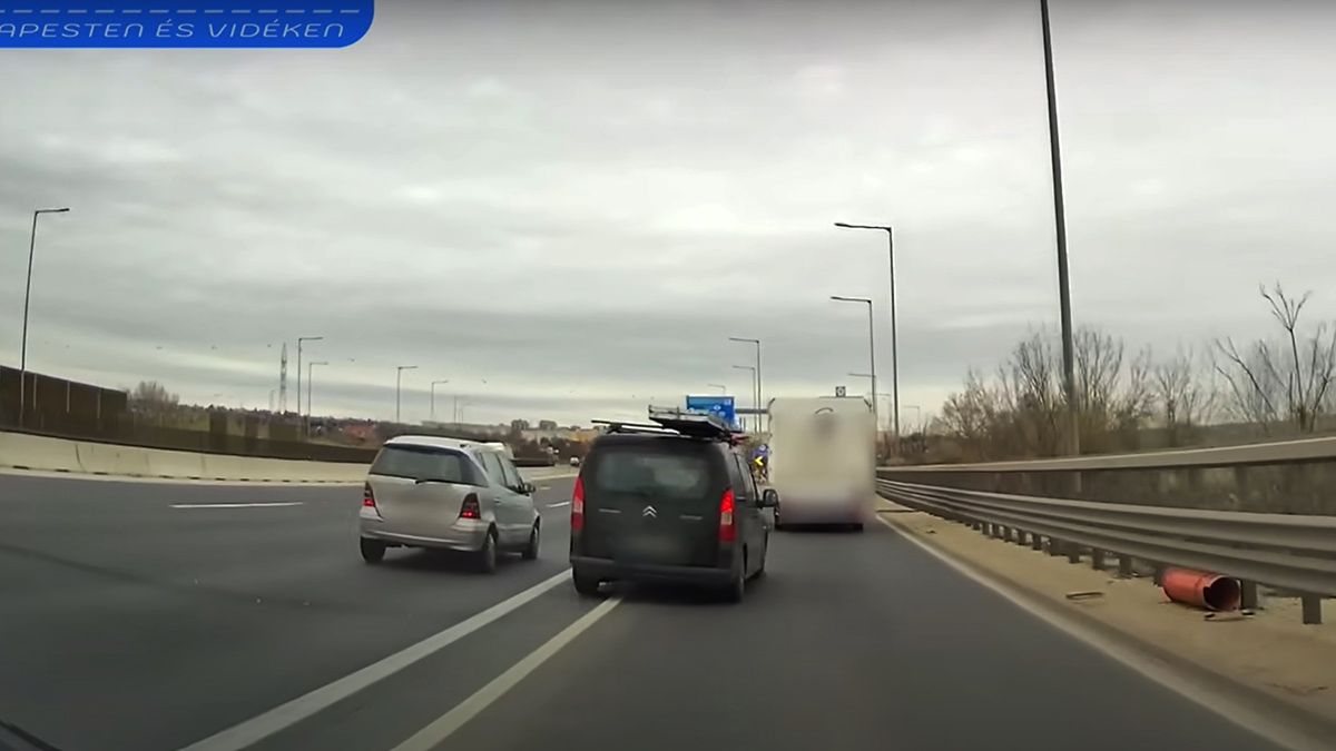 Így zúzott az M0-áson az agresszív ámokfutó (Videó)