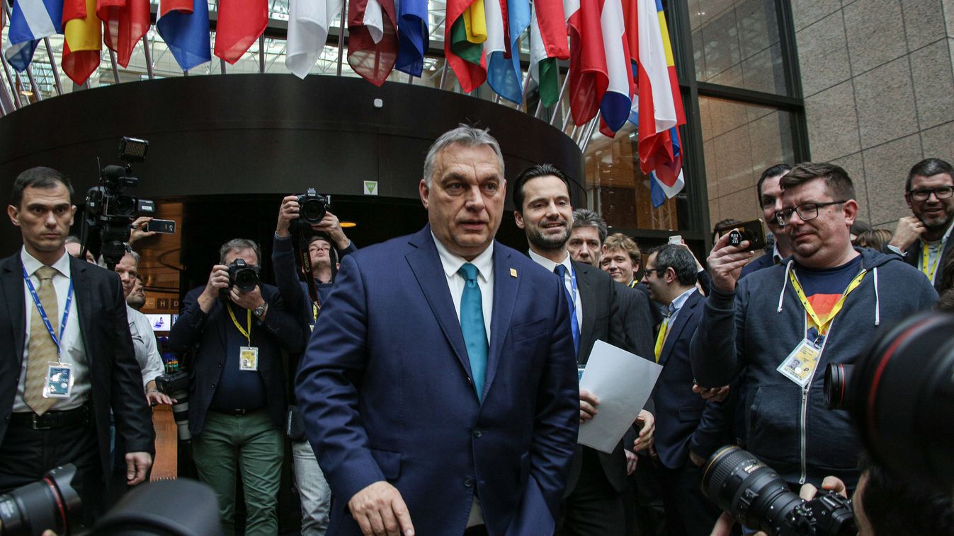 Victor Orban PM Of Hungary At The European Council
