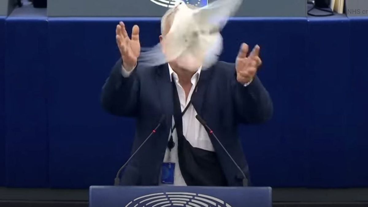 Élő galambot csempésztek az Európai Parlamentbe, majd kiengedték a táskából (VIDEÓ)