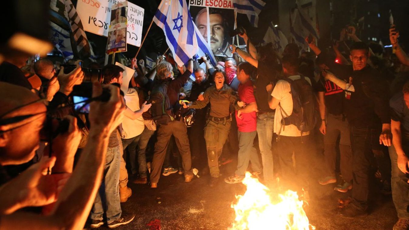 Ezrek tüntettek Tel-Avivban