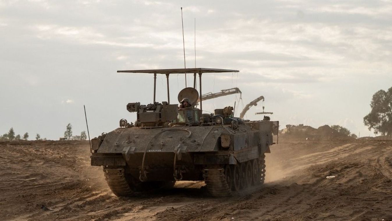 Israeli Soldiers near the Border with Gaza