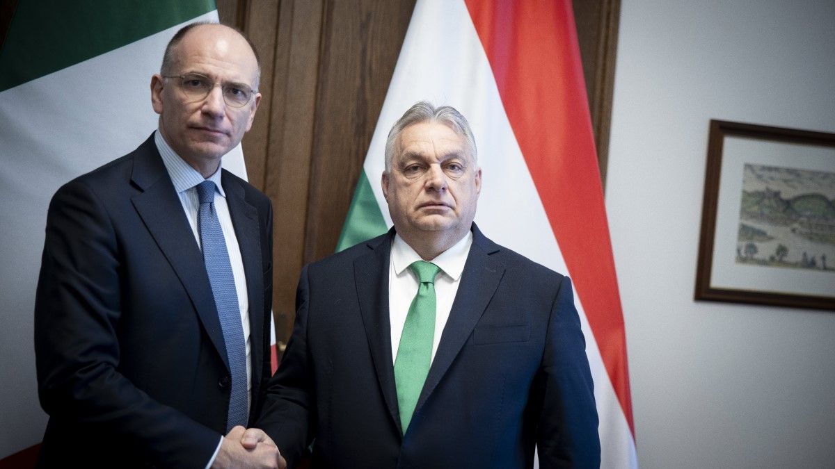 Olaszország egykori kormányfőjét fogadta Orbán Viktor a Karmelitában