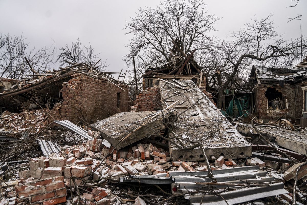 Traces of Russia-Ukraine war: Destruction in Ukraine's Ocheretyne village