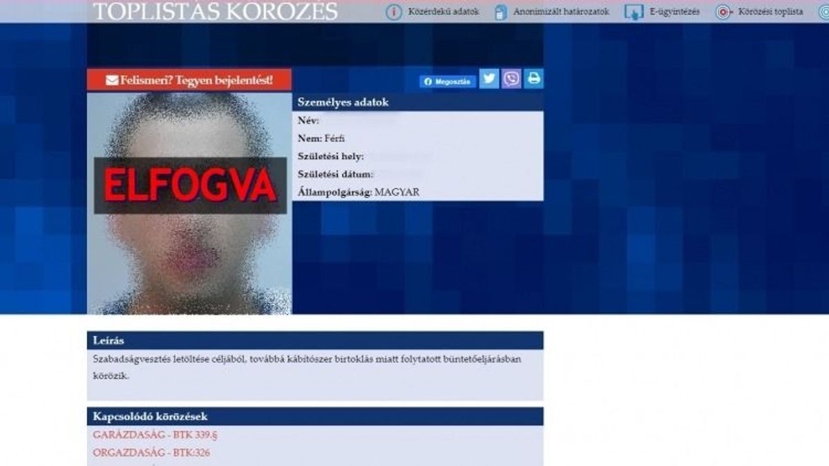 Éppen egy zalai építkezésen dolgozott, mikor elkapták a toplistás magyar bűnözőt