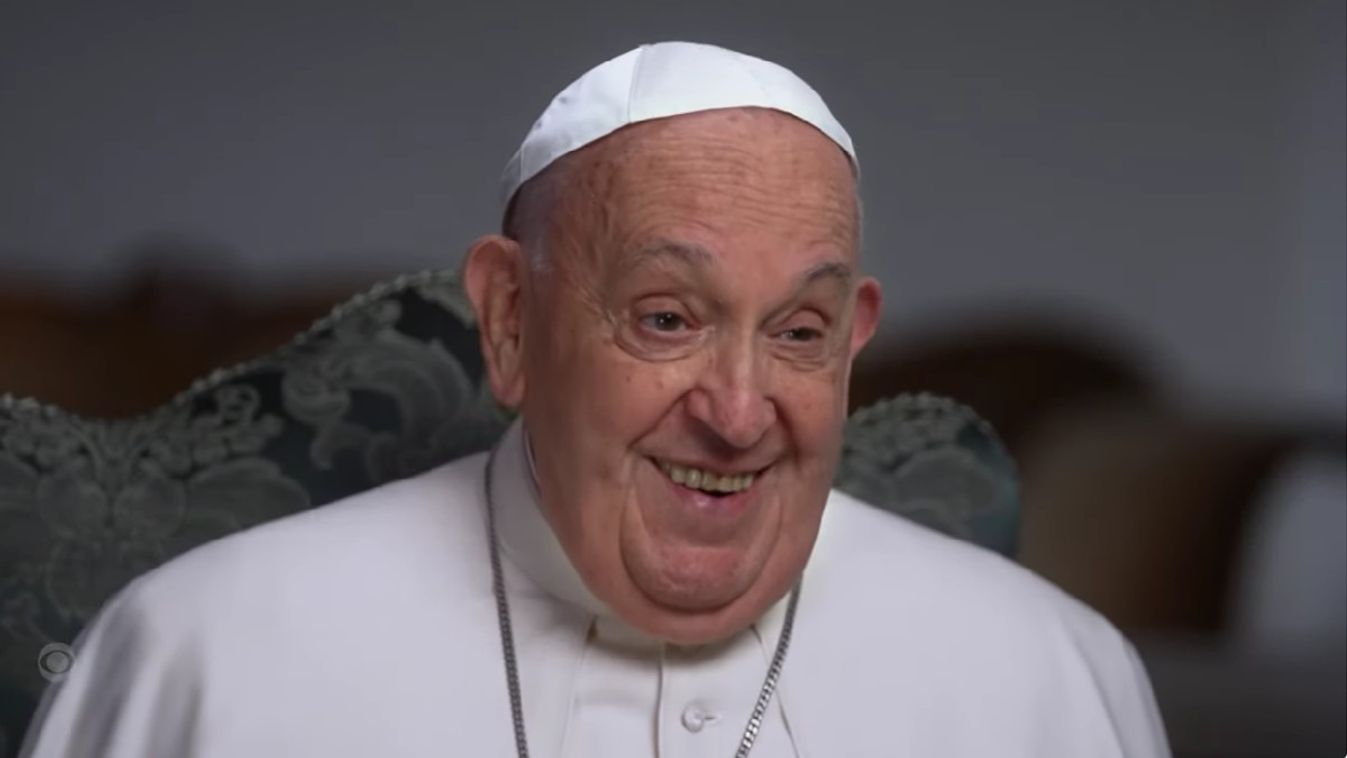 Ferenc pápa a 60 Minutes adásában