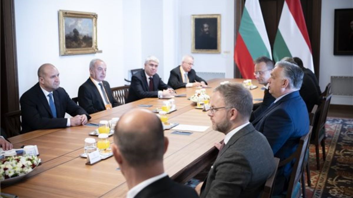 Orbán Viktor a Karmelitában fogadta a bolgár elnököt