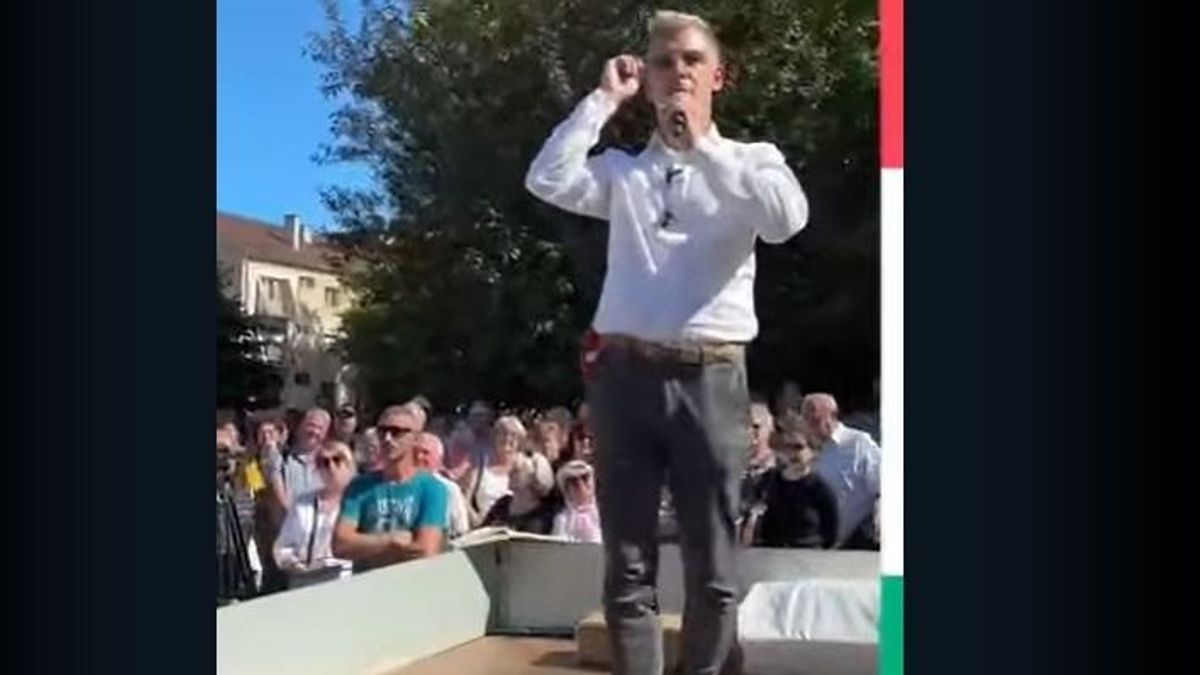 Dedó a köbön: Mráz Ágoston Sámuel nevével viccelődött Magyar Péter