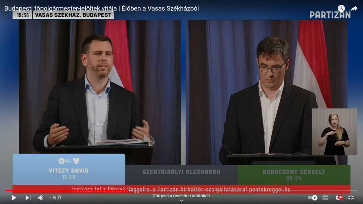 Lehajtott fejjel kapta az ívet Karácsony Gergely Vitézy Dávidtól