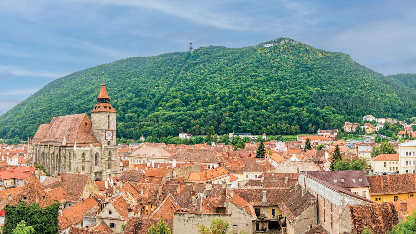 Top,View,Of,The,Old,Town,Of,Brasov,In,Romania.