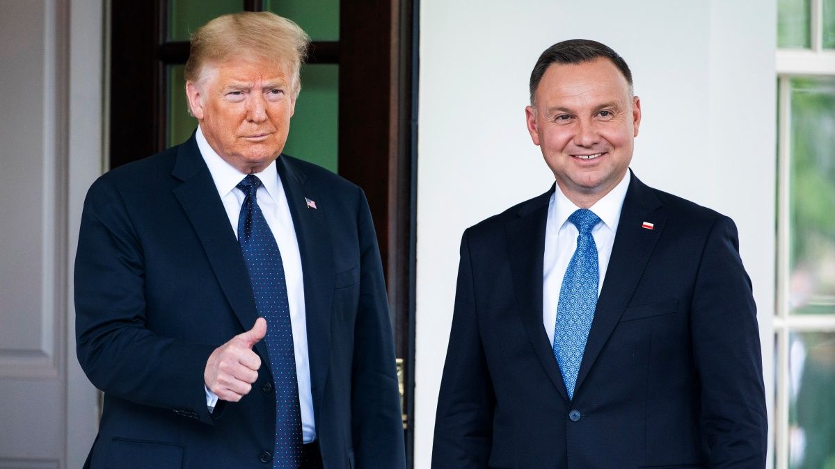 Így állította Ukrajna mellé Donald Trumpot a lengyel elnök