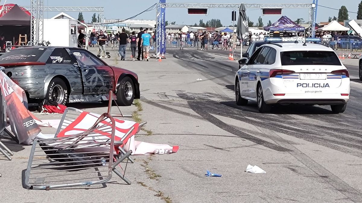 Nézők közé csapódott egy autó az eszéki utcai versenyen, sok a sérült