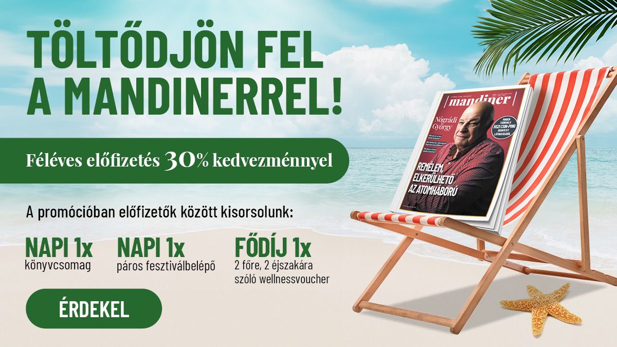 Töltődjön fel a Mandinerrel! – Féléves előfizetés 30% kedvezménnyel