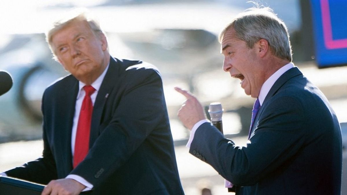 Farage szerint tőle tanult Donald Trump