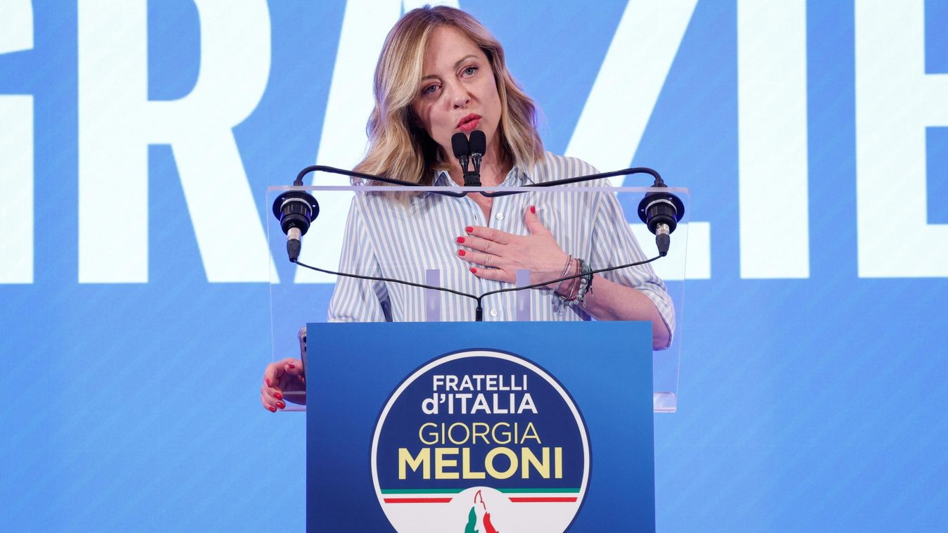 Giorgia Meloni olasz kormányfő