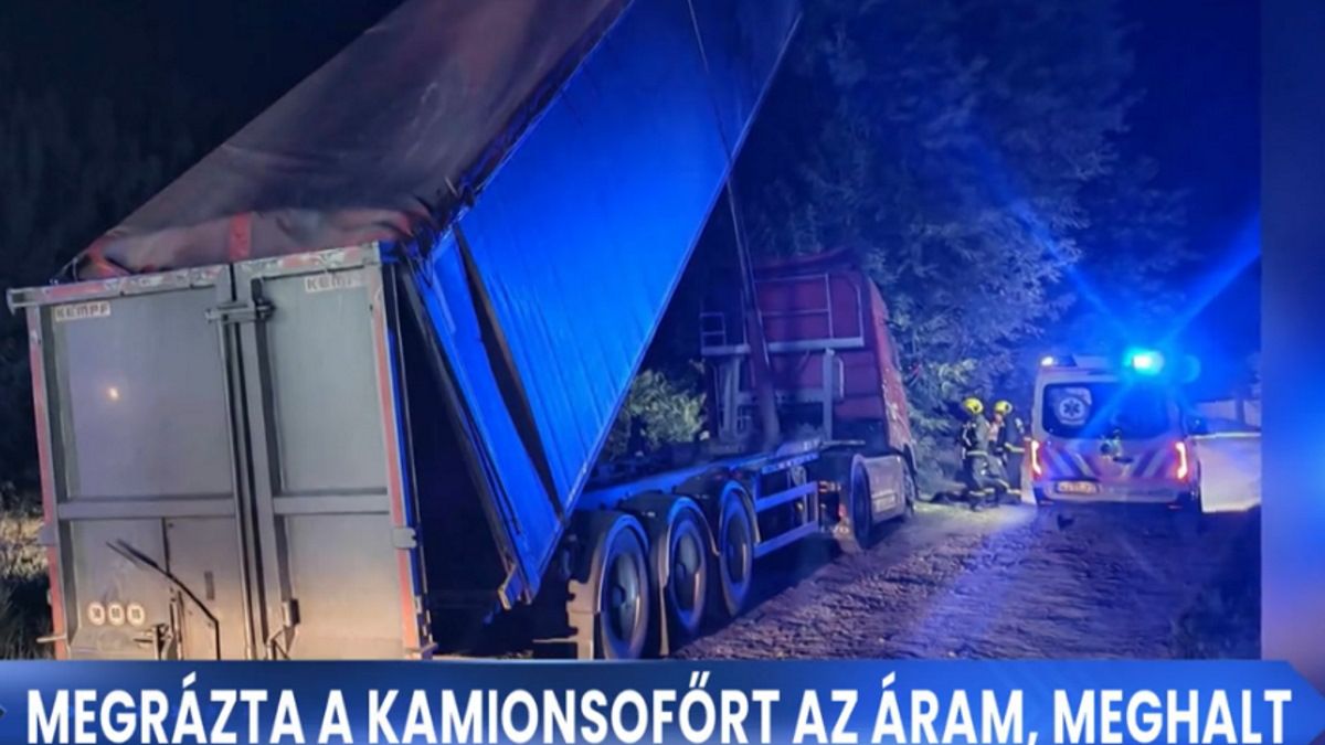 Halálos áramütés érte a kamionját takarító szolnoki férfit (VIDEÓ)