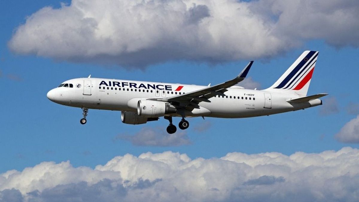 Tűzoltók várták az Air France járatát Ferihegyen