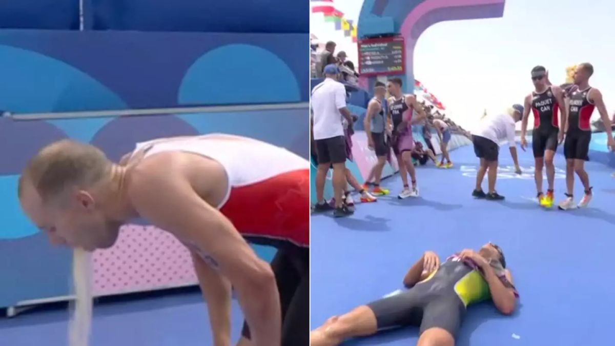 Élő adásban hányt a triatlonista, miután kiszállt a Szajnából (VIDEÓ)
